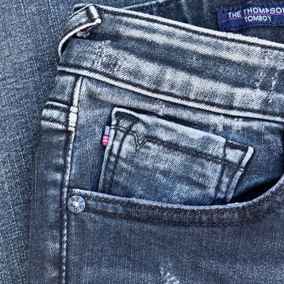 Vigoss Jagger Skinny Jeans Black Distressed Women’s Sz 28 x 27 Medium Wash - Picture 11 of 12